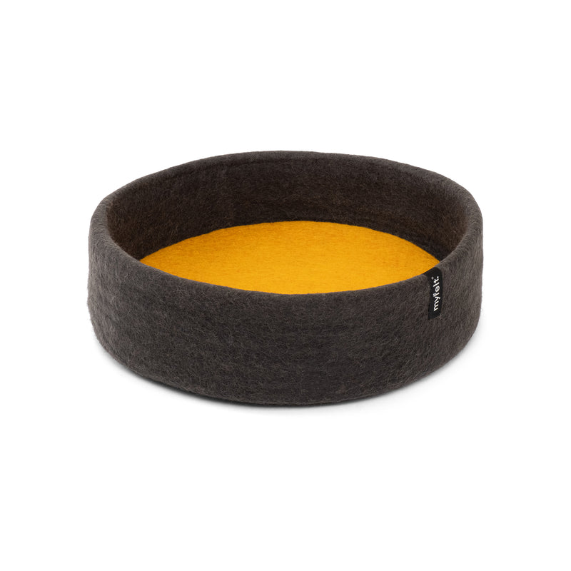 myfelt - Kuno Hundekorb | Ø 40 cm / ockergelb