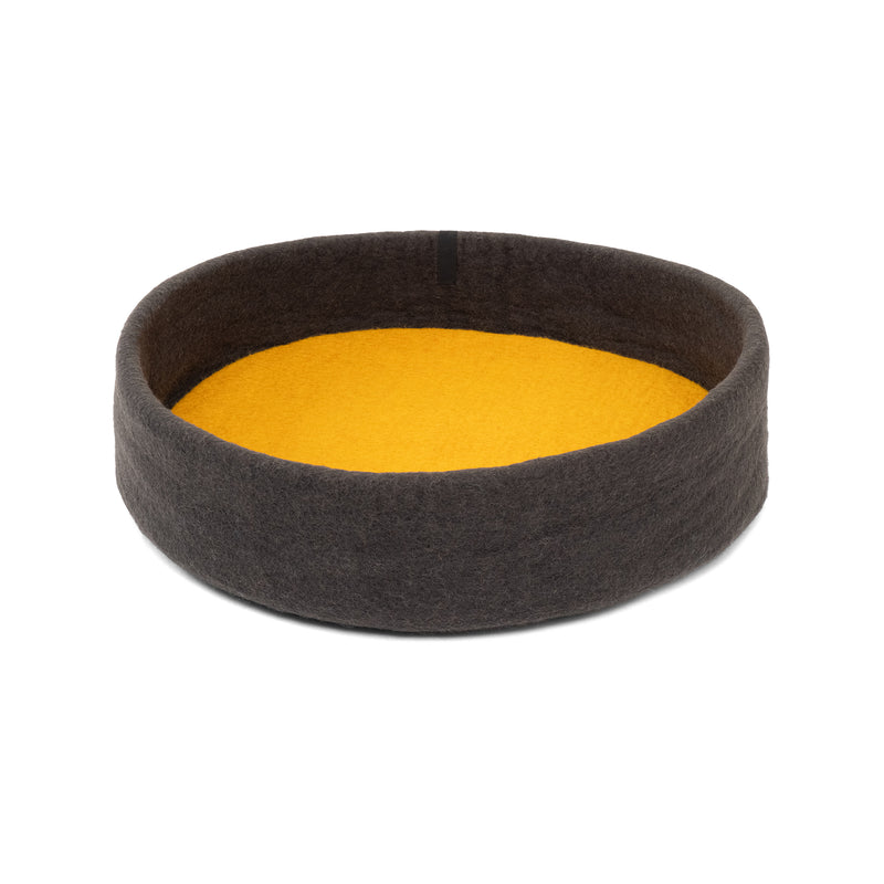 myfelt - Kuno Hundekorb | Ø 60 cm / ockergelb