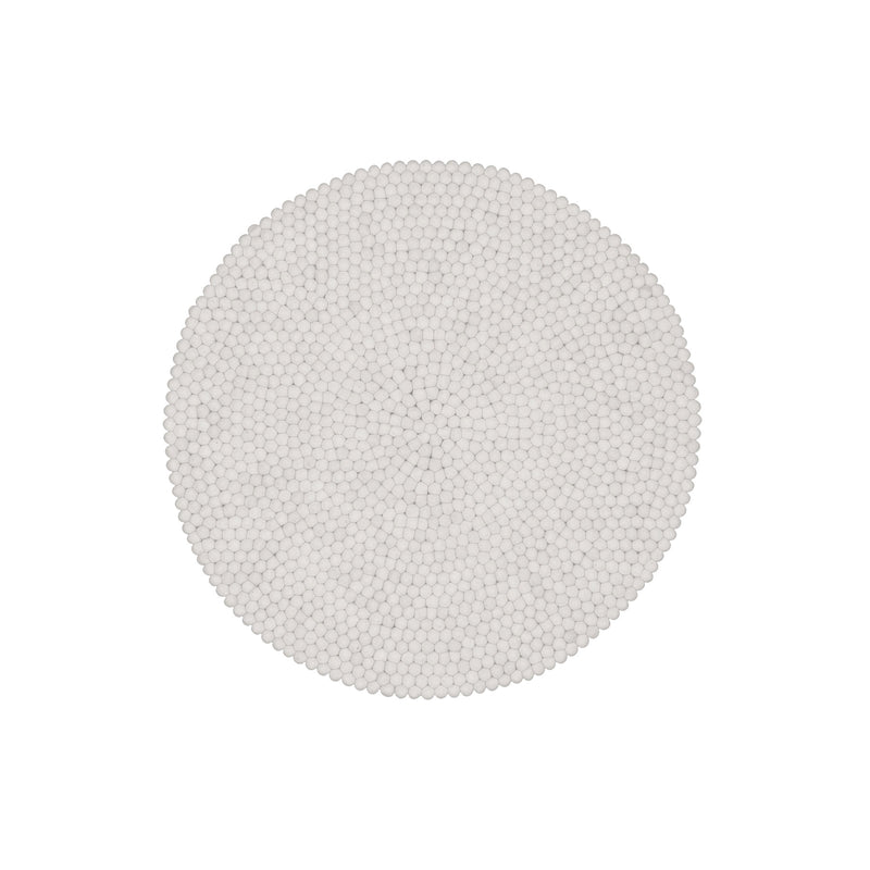 myfelt - Linéa Filzkugelteppich rund | Ø 90 cm