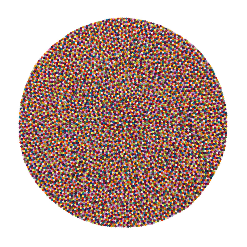 myfelt - Lotte Filzkugelteppich rund | Ø 200 cm