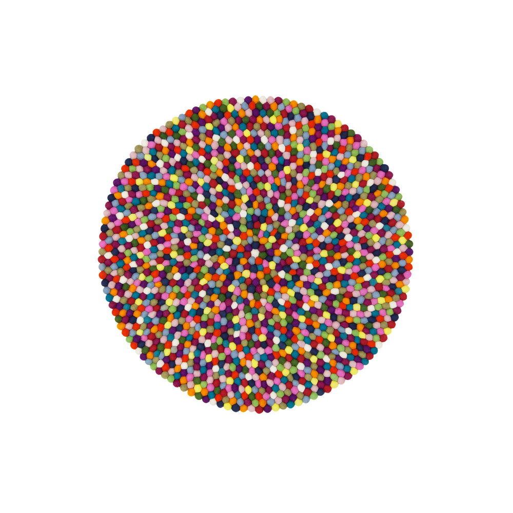 myfelt - Lotte Filzkugelteppich rund | Ø 90 cm