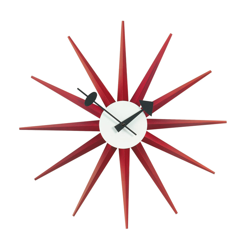 Vitra - Sunburst Clock | rot