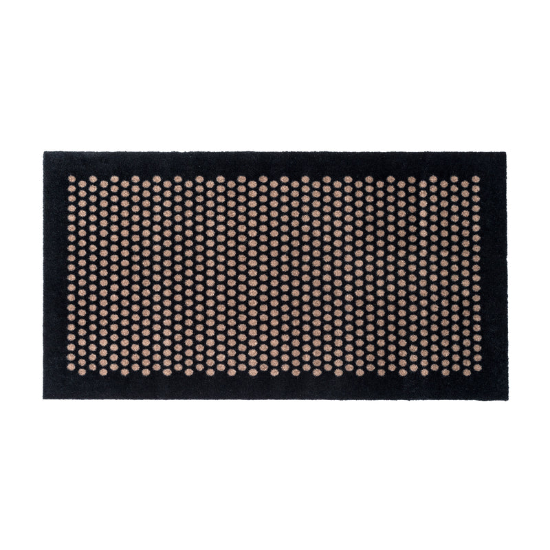 tica copenhagen - Dot Fußmatte | 67 x 120 cm / sand/schwarz