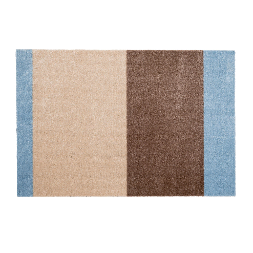 tica copenhagen - Stripes Horizontal Läufer | 60 x 90 cm / ivory/sand/blue
